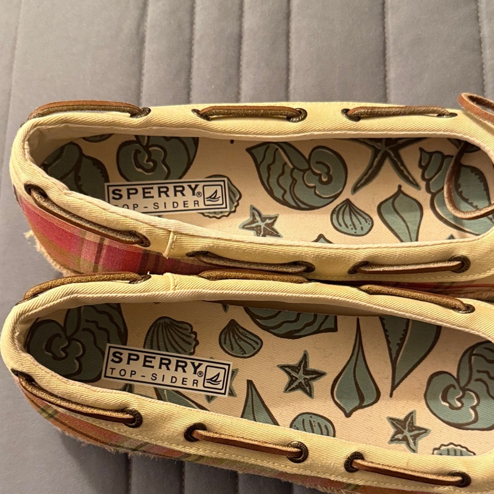Sperry Multicolor boat Plaid Flats - Picture 3 of 8